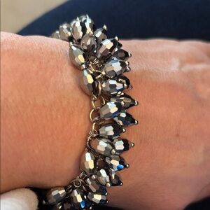 Elegant Silver beaded Bracelet
